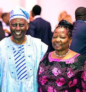 Eddy Njoroge and his wife.
